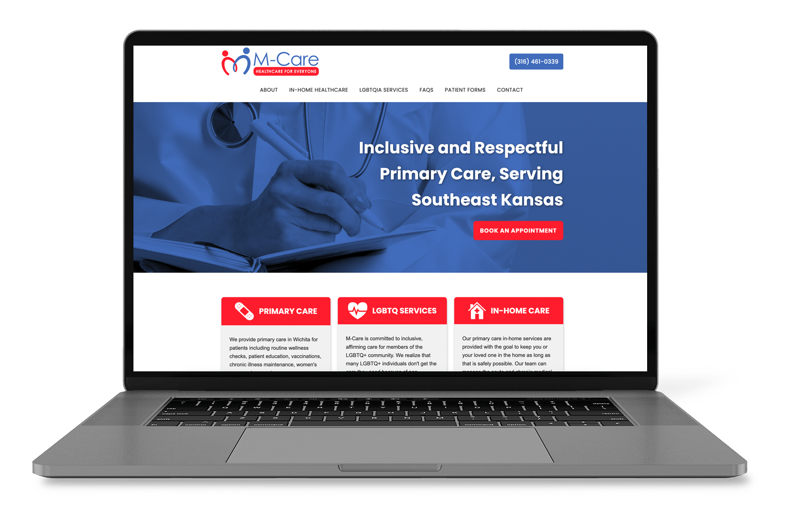 M-Care Healthcare website
