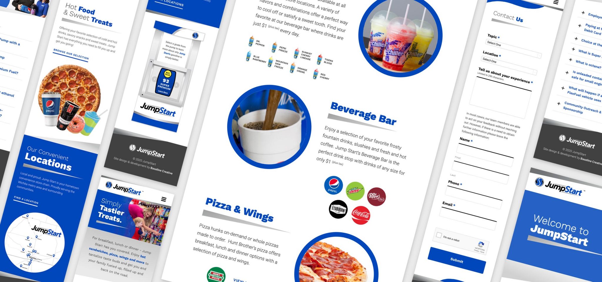 Retail site Design Jump Start Stores Baseline Creative