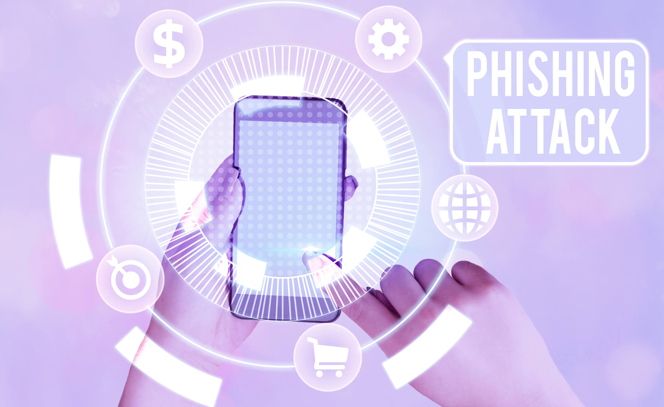 A cell phone is compromised in a phishing attach